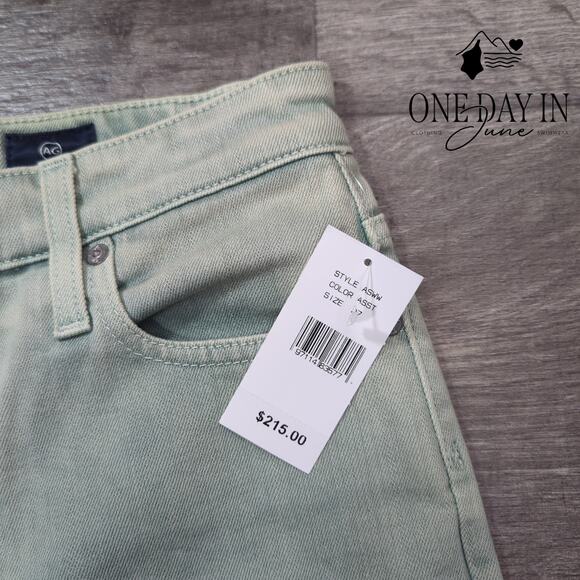 Adriano Goldschmied High Rise Wide Leg Crop Jeans Size 27 (4) - Picture 2 of 6